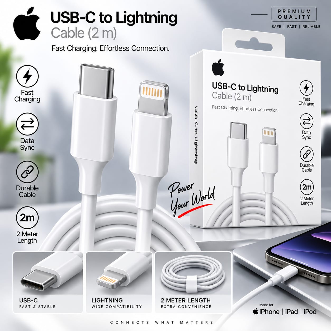 Apple C to Lightning Cable