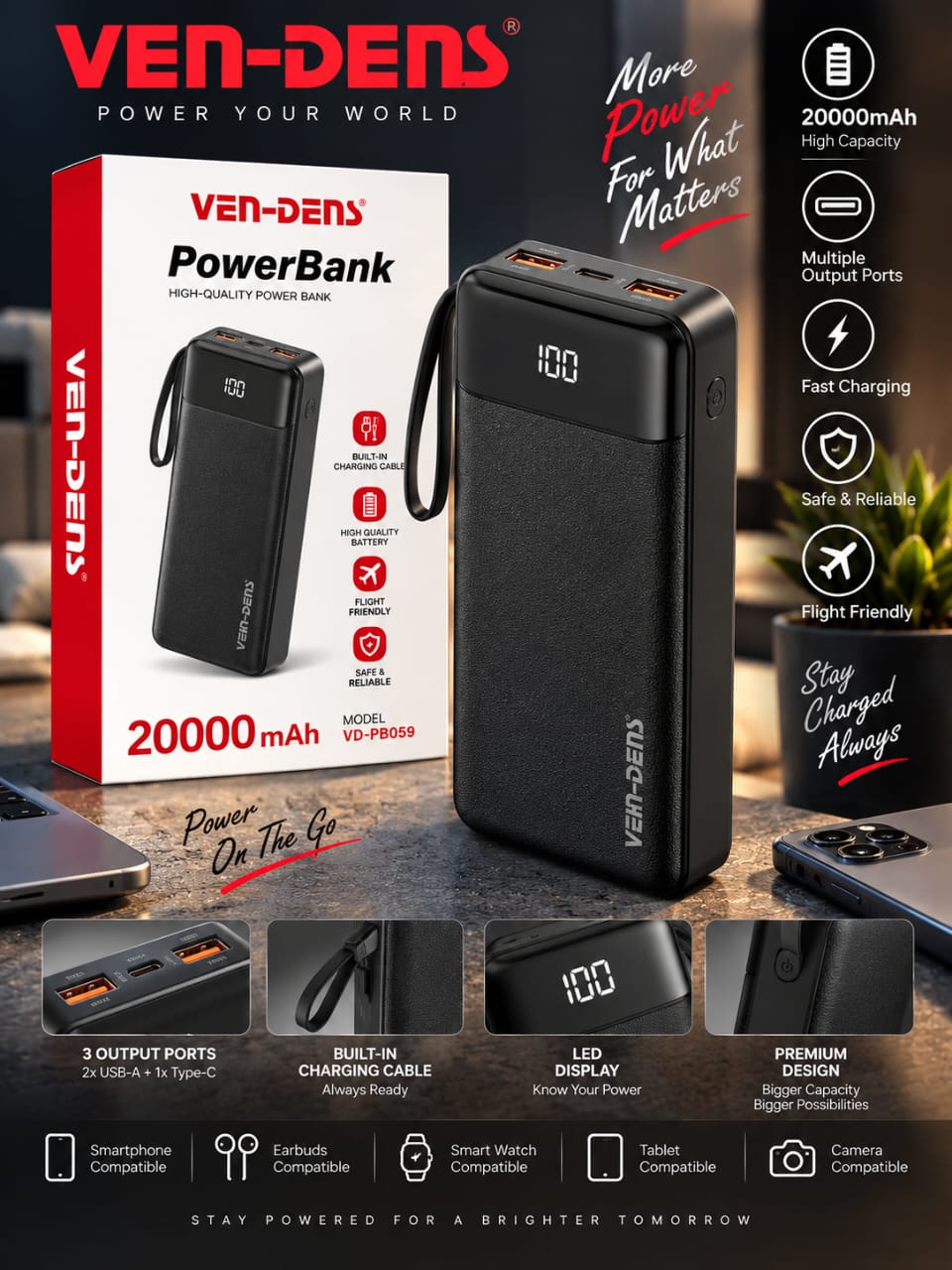 20000mAh Power Bank